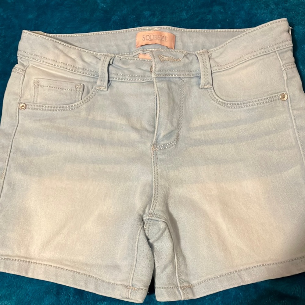 Cute and simple light denim Jean shorts for kids size 10